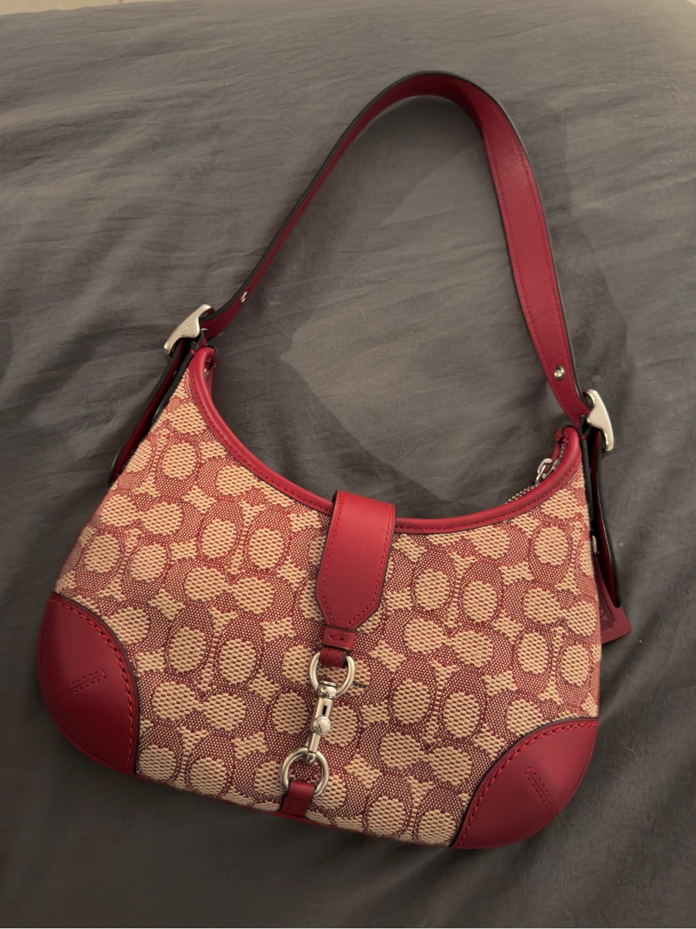 COACH Hamptons Hobo Bag In Signature Textile Jacquard